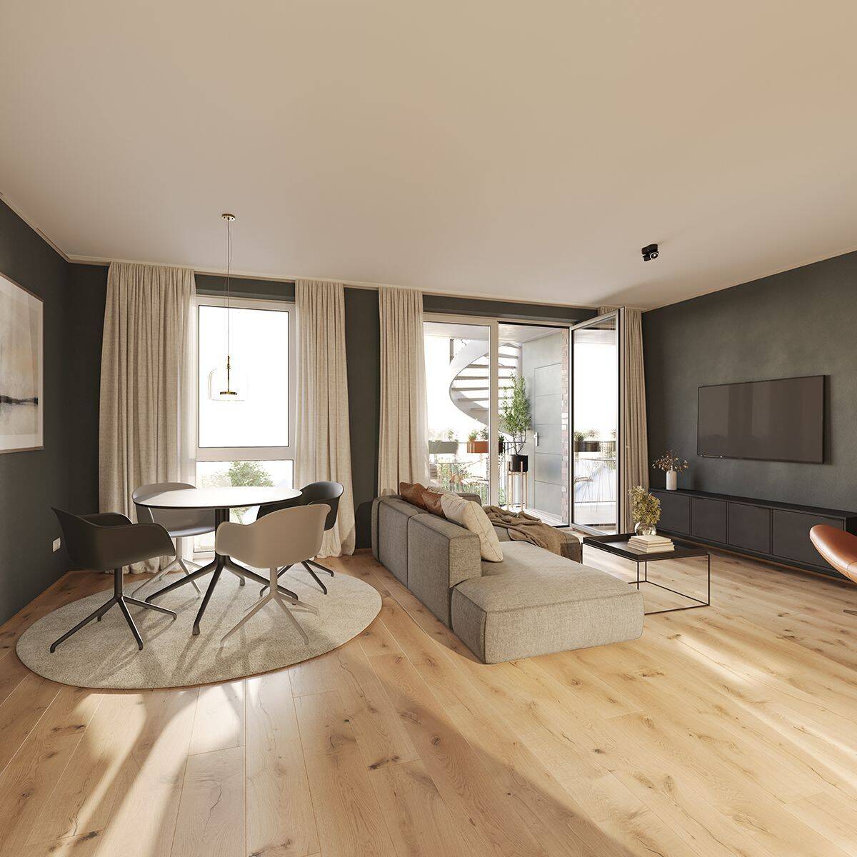Neubau Erstbezug: Exklusive und hochwertig ausgestattete 3 Zimmer Wohnung im 2. OG – Haus C – 28207 Bremen – Vorschaubild 3