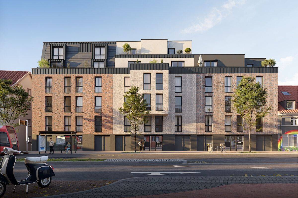 Neubau Erstbezug: Exklusive und hochwertig ausgestattete 1 Zimmer Hochparterre Wohnung – Haus C – 28207 Bremen – Vorschaubild 3