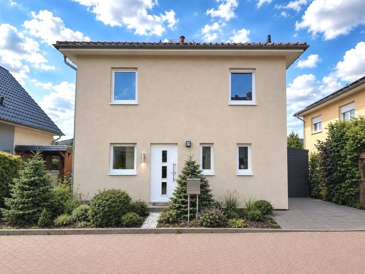 Modernes Familienhaus mit hochwertiger Ausstattung, großzügigem Raumangebot und unverbautem Grünblick – 10318 Berlin – Vorschaubild 3