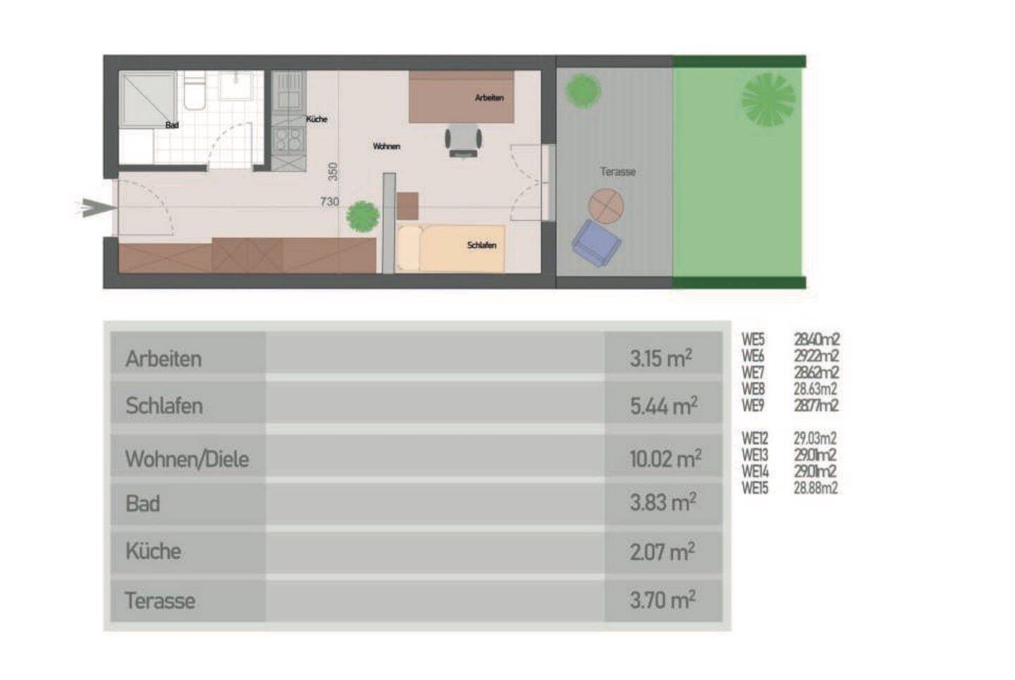 Attraktives 1-Zimmer-Apartment mit Privatgarten & Terasse in München-Pasing – 81241 München – Vorschaubild 3