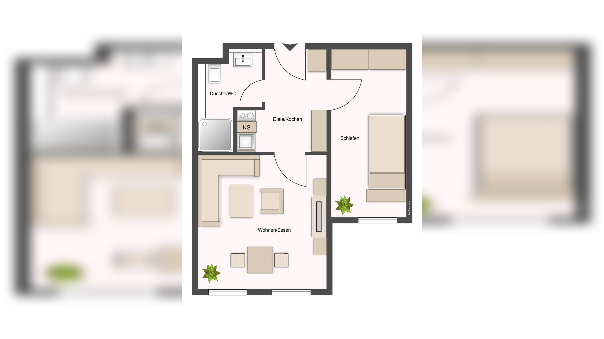 Bezugsfrei! Renovierte 1,5-Zimmer-Wohnung! – 1279 Dresden – Vorschaubild 3
