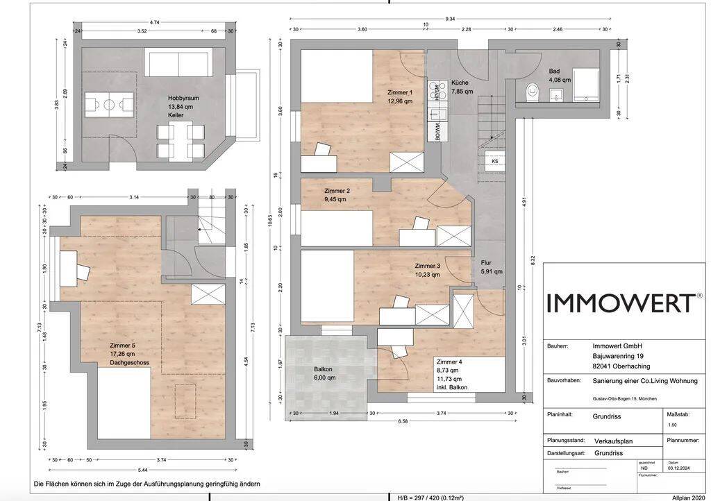 Freies Zimmer in netter 5er WG / Gustav-Otto-Bogen 15, München / Zi.3 – München – Vorschaubild 4