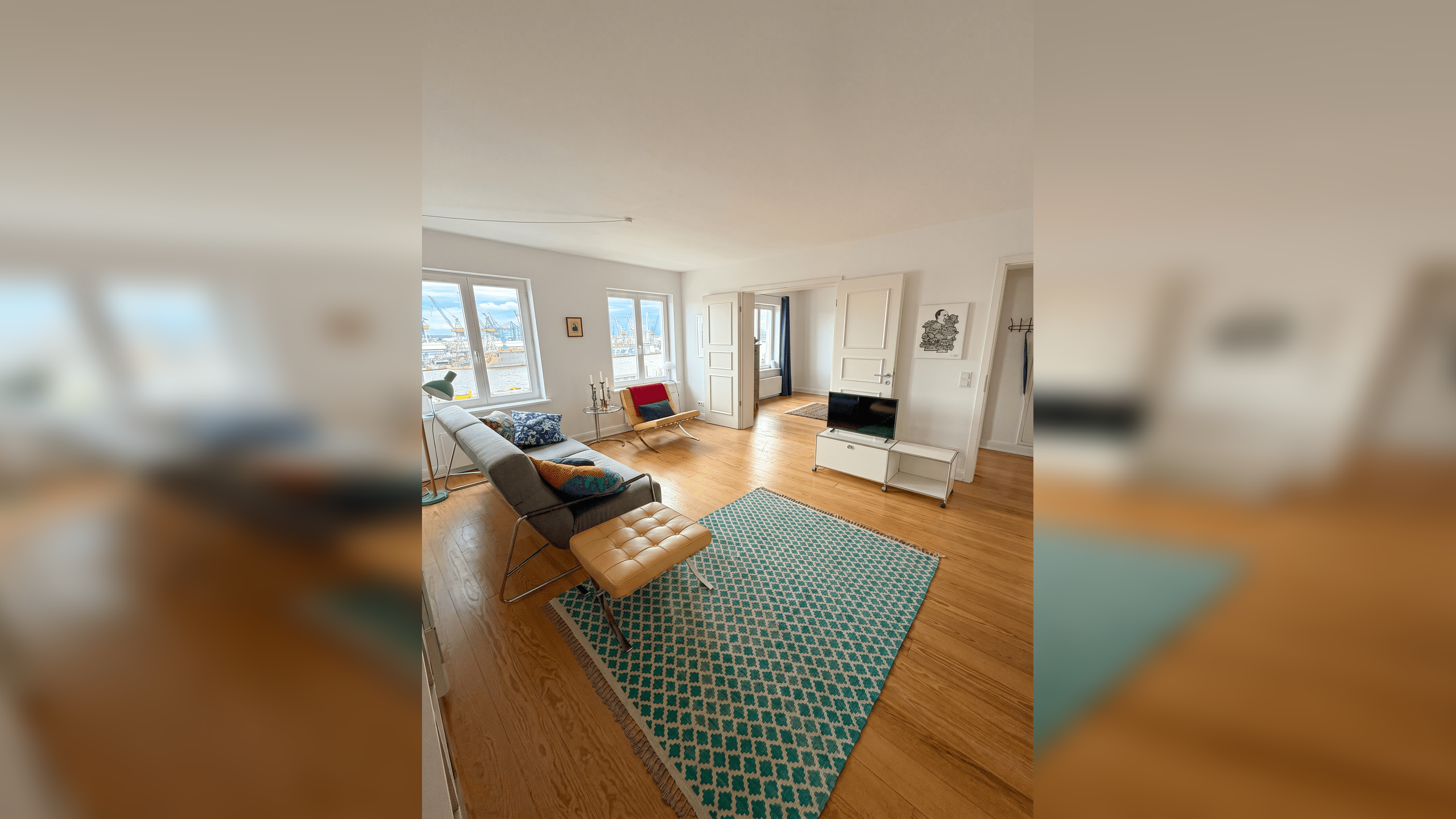 Sanierte 3-Zimmer-Altbauwohnung mit Balkon und Panorama-Elbblick – 20359 Hamburg – Vorschaubild 3