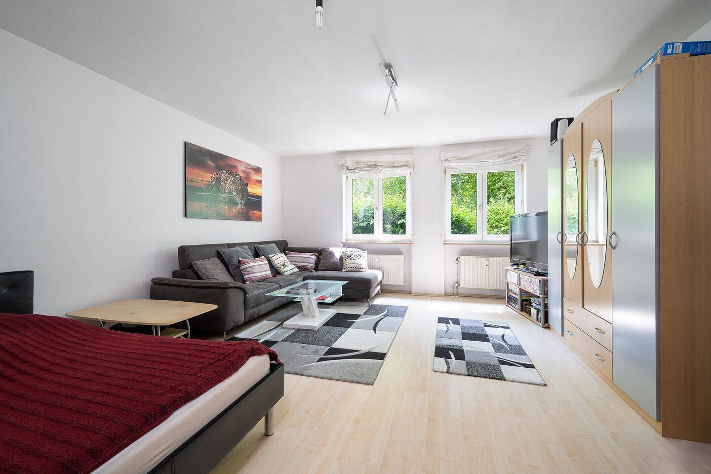 München genießen – Helle 1-Zimmer-Erdgeschosswohnung mit cleverem Grundriss – 80805 München – Vorschaubild 3