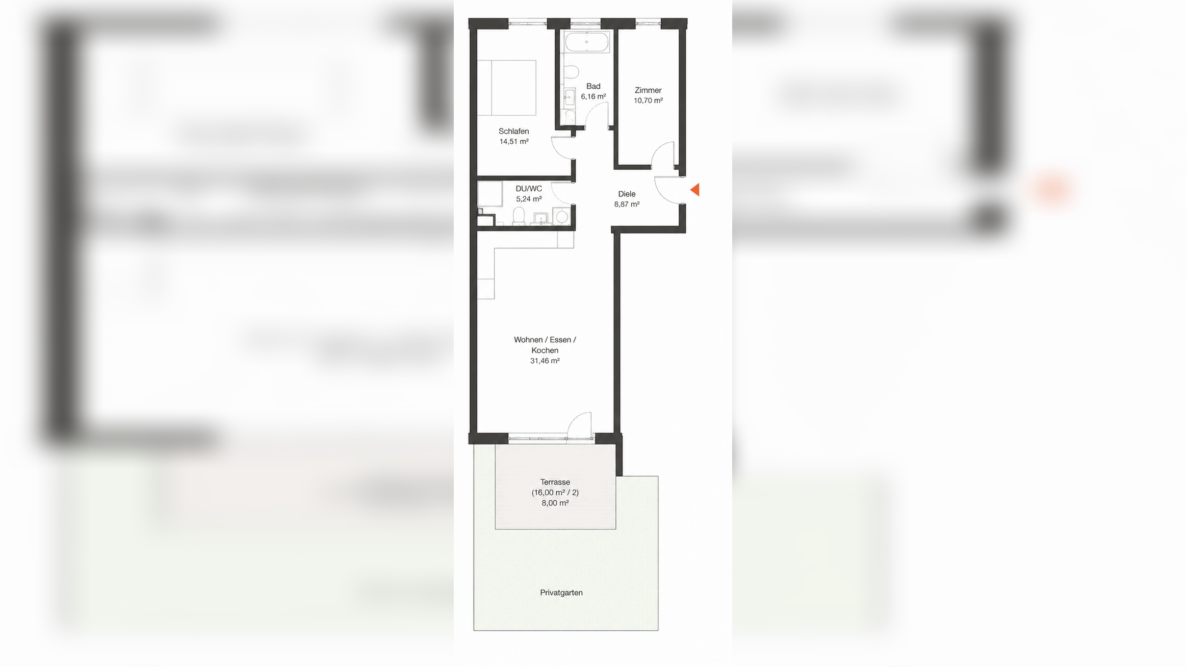 Privatgarten inklusive – modern Wohnen in Stadtnähe – 90763 Fürth – Vorschaubild 6