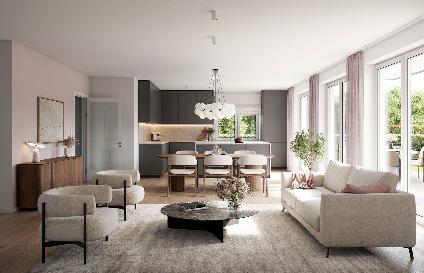 NEUBAU: Großzügige 3-Zimmer-Wohnung mit direkt zugänglichem Hobbyraum und traumhaftem Garten – 81929 München – Vorschaubild 3