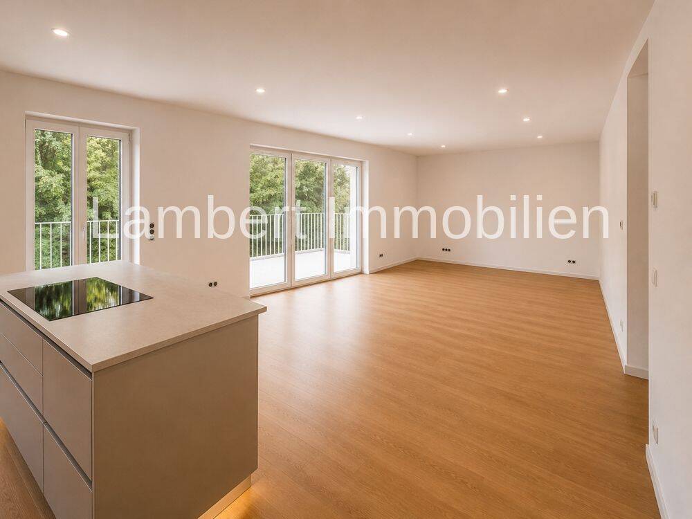 Modernes Wohnen mit Blick ins Grüne:A+ 2-Zimmer-Wohnung mit Balkon /Wärmepumpe in Wiesbaden-Biebrich – 65203 Wiesbaden – Vorschaubild 3