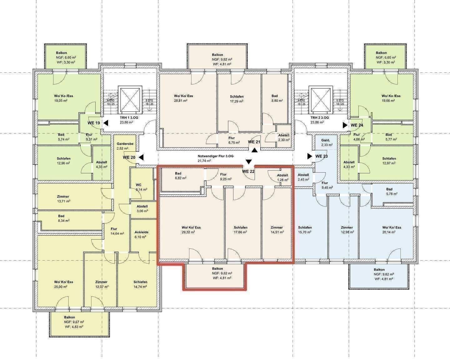 ****Neubau-Highlight in Jena-Nord (WE22) – Modernes Wohnen in bester Lage- EH55 Standard- *Provisionsfrei **** – 7743 Jena – Vorschaubild 3
