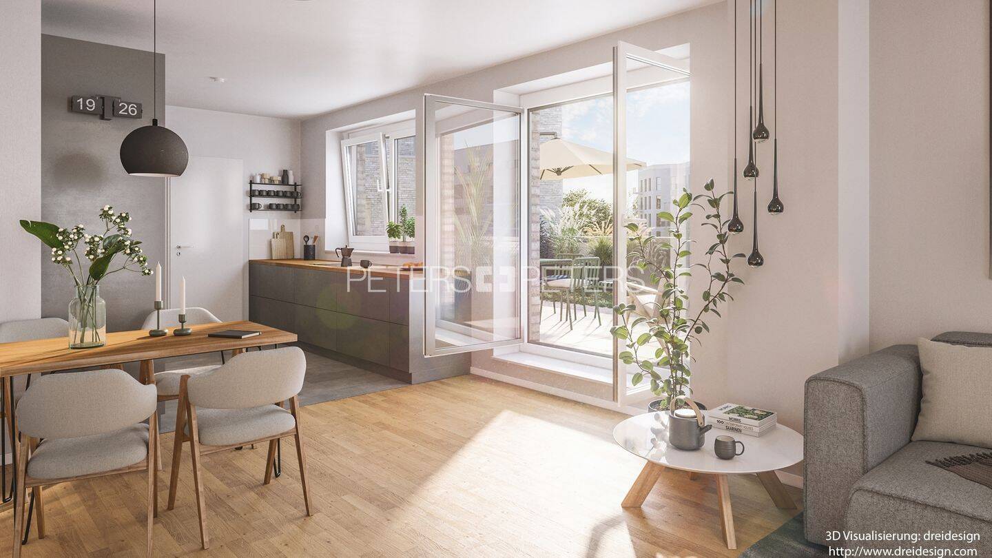 + Erstbezug + EBK + Süd-Loggia + Dusche + – 22453 Hamburg – Vorschaubild 3