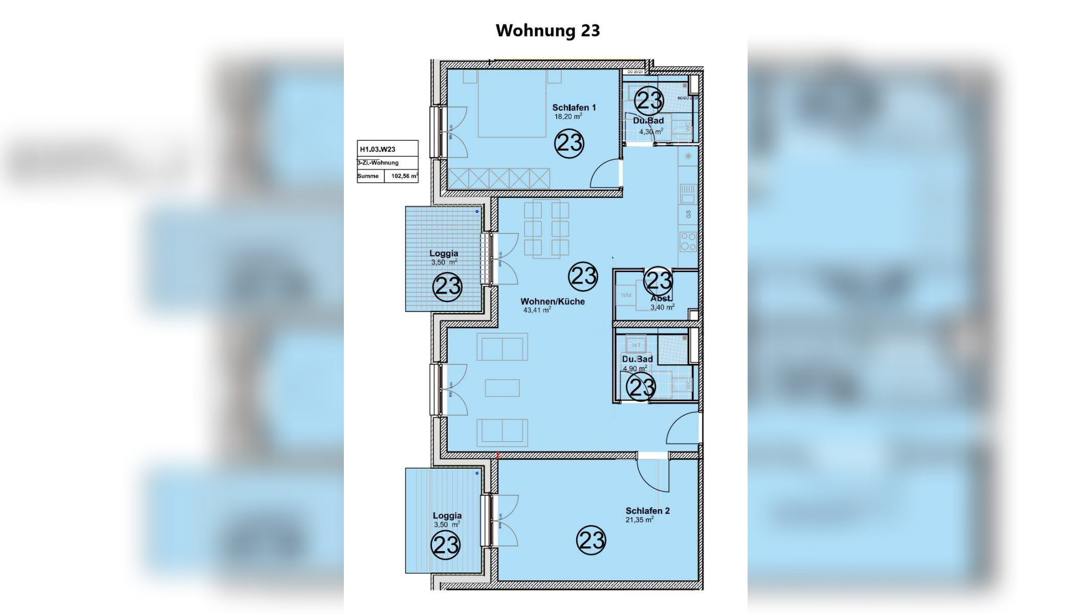 Helle altengerechte Wohnung mit Sonderabschreibung im KFW 40 QNG Energiesparhaus Trier – 54294 Trier – Vorschaubild 3