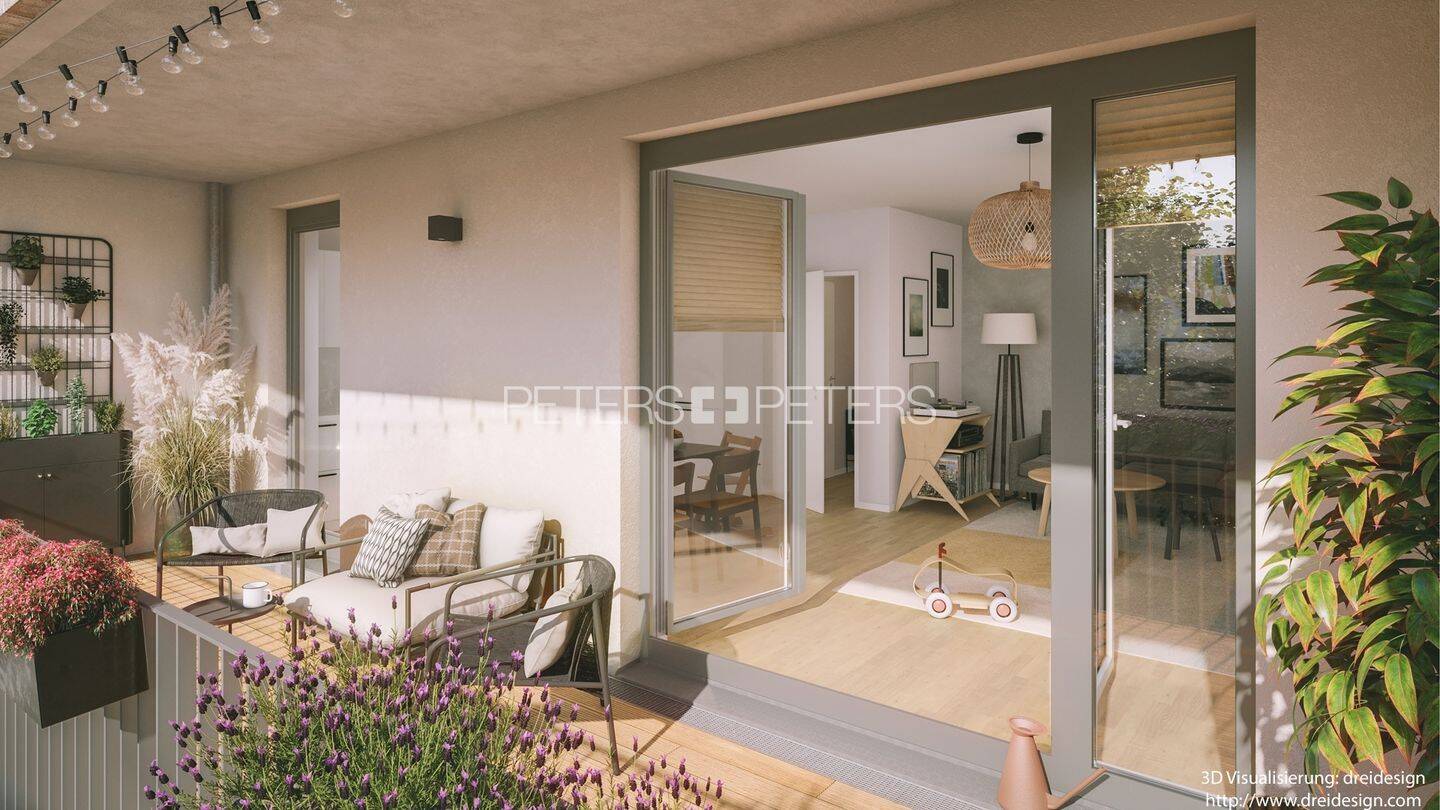 + Erstbezug + EBK + Süd-Loggia + Dusche + – 22453 Hamburg – Vorschaubild 3