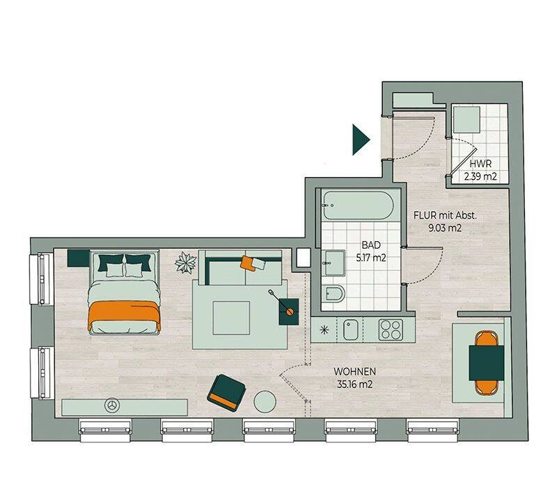 Stilvoller Neubau in St. Pauli mit Aufzug & Top-Anbindung – 20359 Hamburg – Vorschaubild 3