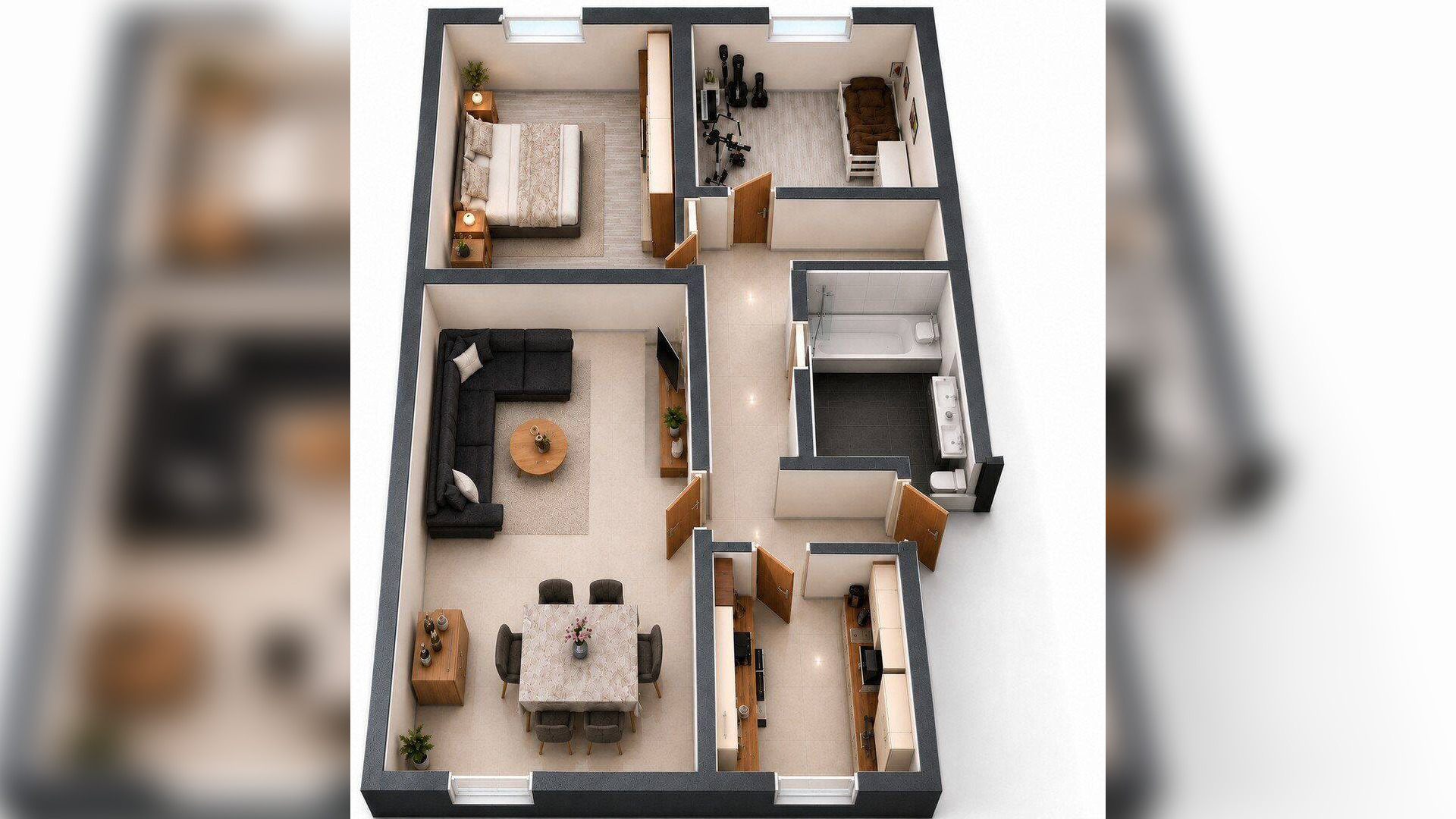 Charmante 3 Zimmer Wohnung in ruhiger Lage von Stuttgart-Hofen – 70378 Stuttgart – Vorschaubild 3