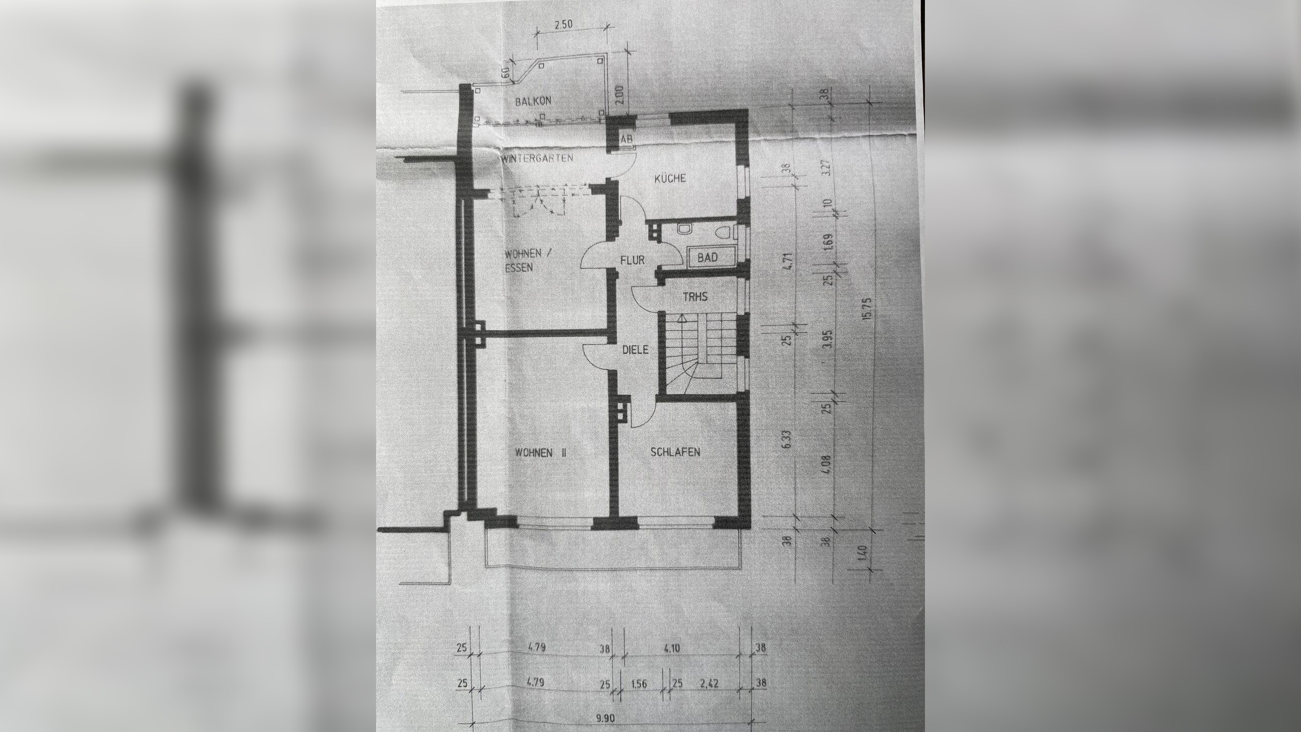 Traumwohnung am Stadtpark 3,5 R.Balkon ,Wintergarten, Garage – 44791 Bochum – Vorschaubild 3