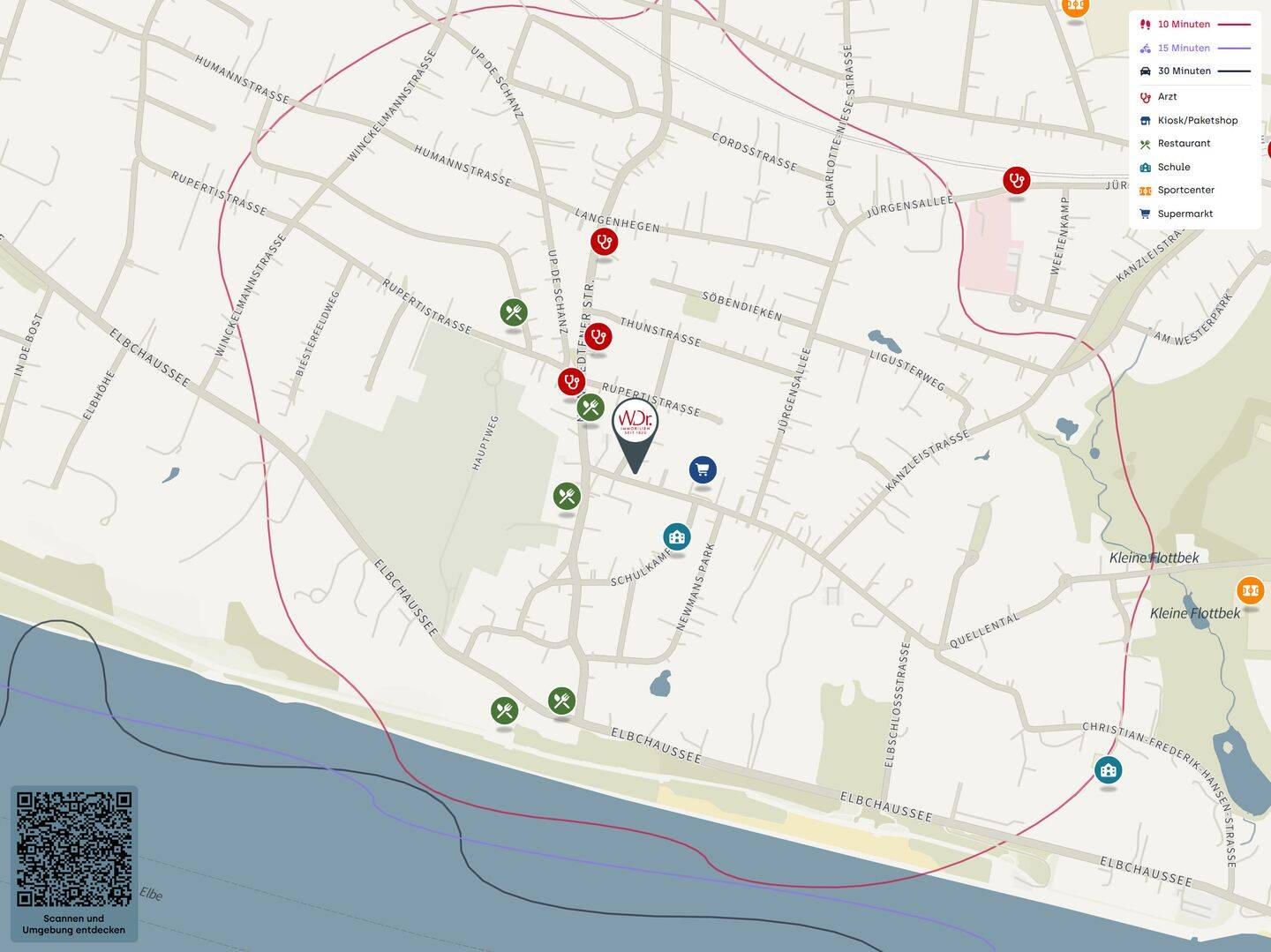 Gepflegte 3 Zimmer Wohnung zur Miete in Hamburg Nienstedten – Wentzel Dr. – 22609 Hamburg – Vorschaubild 9