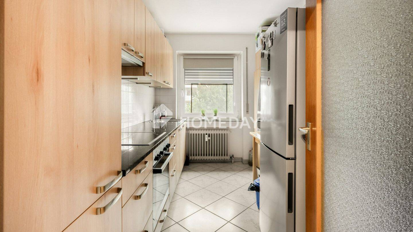 Lichtdurchflutete, ruhige 2-Zimmer-Wohnung mit Balkon & spektakulärem Blick in den Park & Ferne – 76228 Karlsruhe – Vorschaubild 3