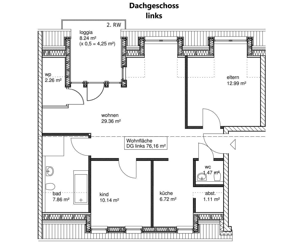 Neue Dachgeschosswohnung mit Flair im Energiesparhaus mit moderner Heiztechnik in Bonn – 53121 Bonn – Vorschaubild 3