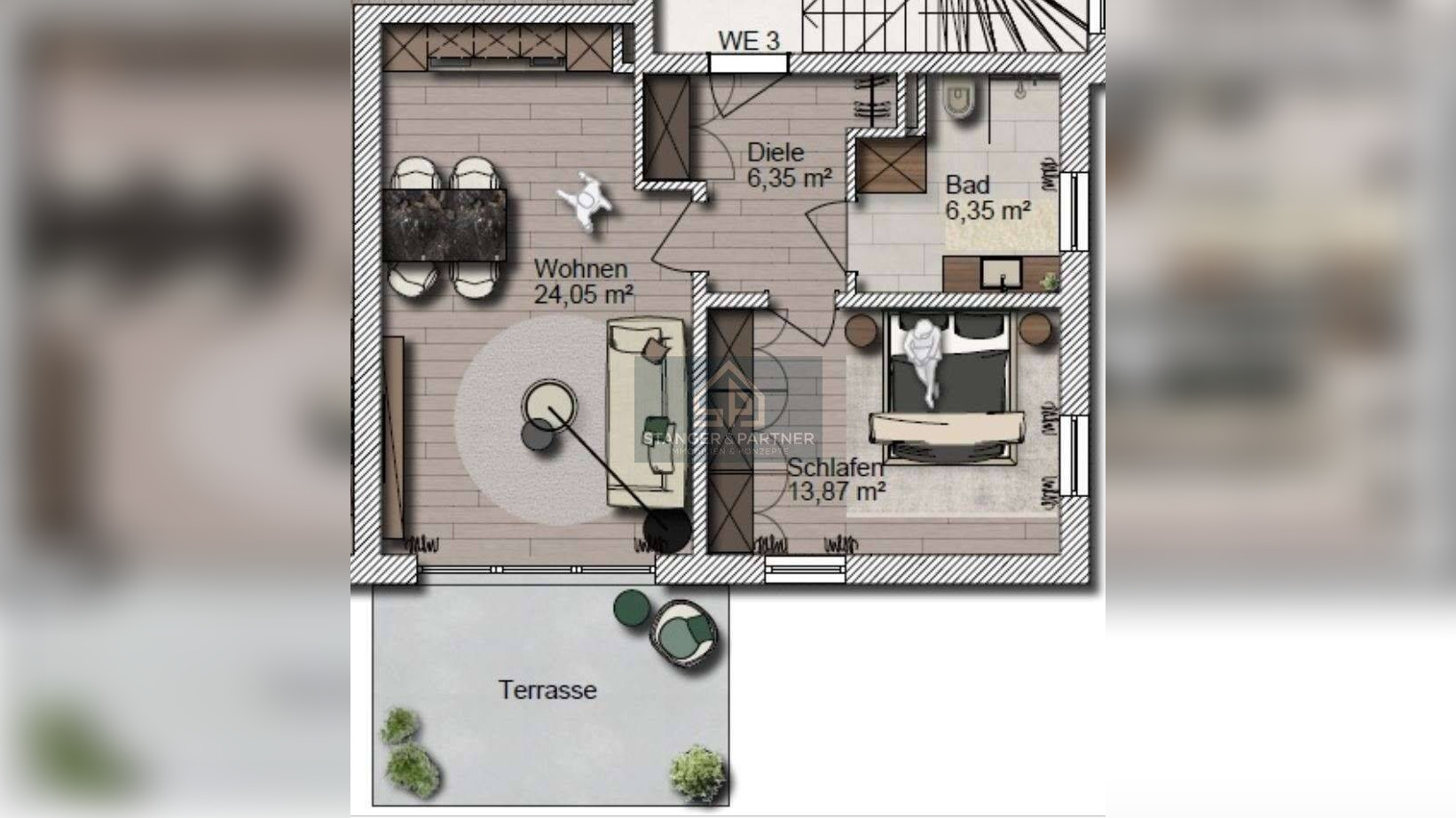 Bestlage von Lochhausen, Erdgeschosswohnung mit Garten – 81249 München – Vorschaubild 3