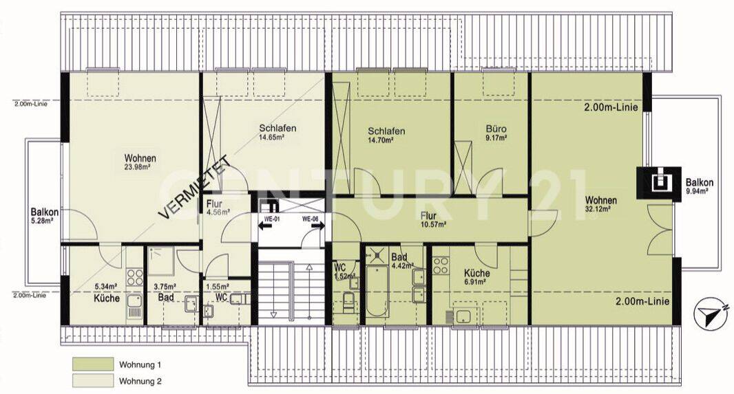 TOP-DEAL | 2 x DACHGESCHOSS-WOHNUNGEN | STUTTGART-VAIHINGEN | INVEST & SELBST WOHNEN – 70563 Stuttgart – Vorschaubild 5