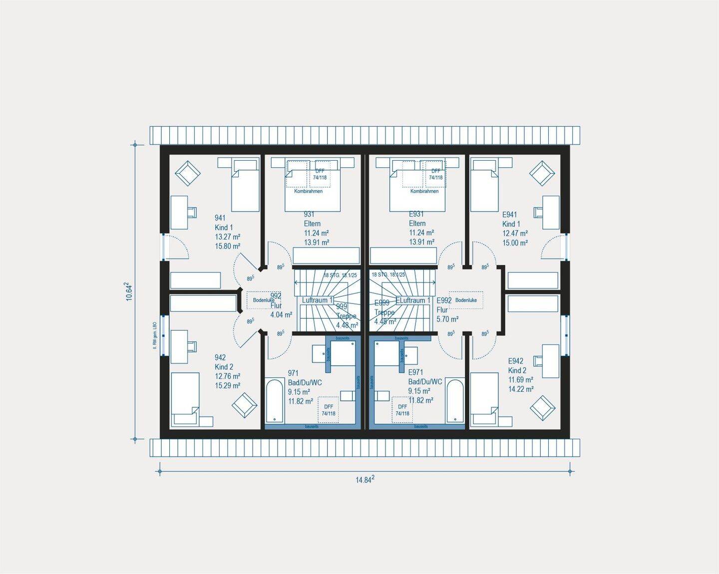 Modernes Doppelhaus Generation 7 – Flexibles Wohnen für die ganze Familie mit allkauf – 58091 Hagen – Vorschaubild 3