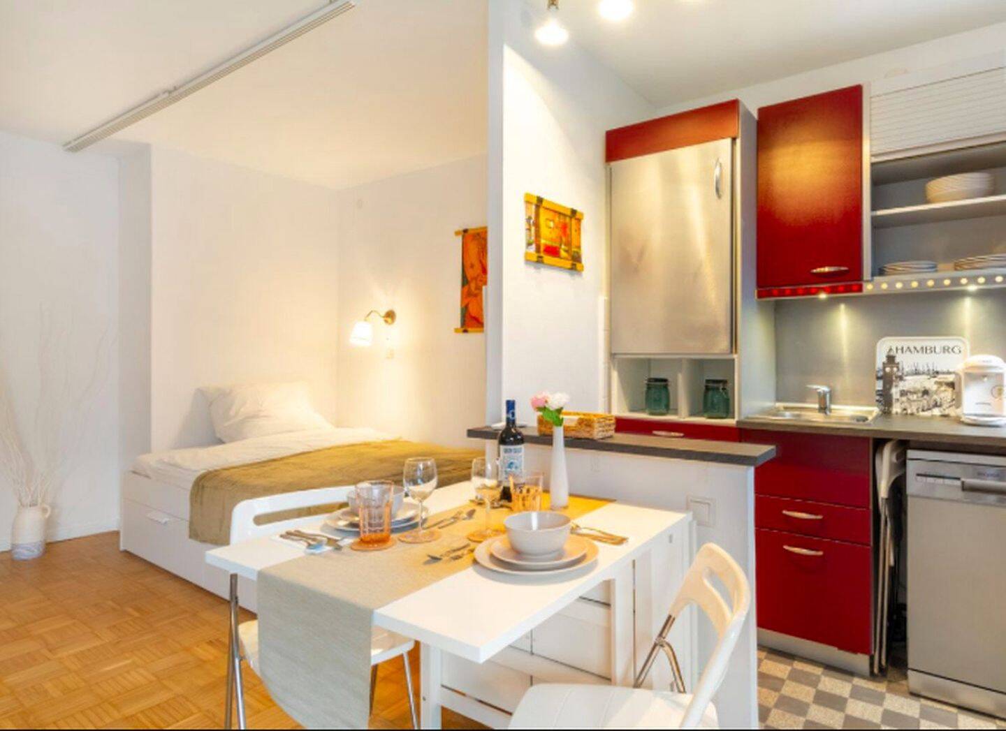 Möblierte 1-Zimmer Wohnung, modern, ruhig, gut angebunden HH-Fuhlsbüttel – 22335 Hamburg – Vorschaubild 3