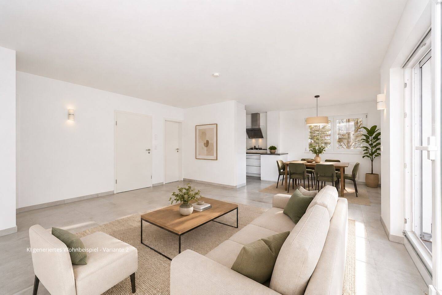Sofort verfügbar – Moderne 4-Zimmer-Wohnung mit Westbalkon in München-Trudering – 81827 München – Vorschaubild 3