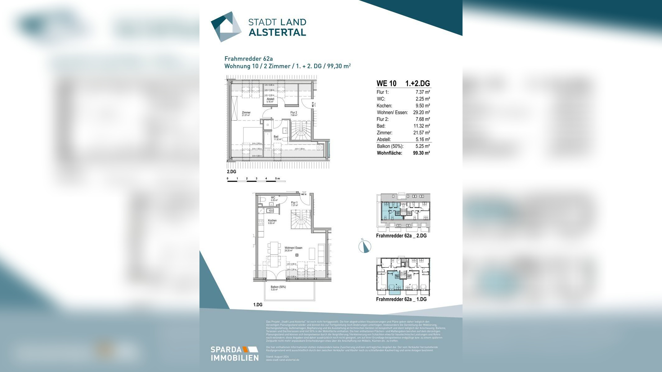 Wohnen auf zwei Ebenen – Exklusive Maisonette-Wohnung – 22393 Hamburg – Vorschaubild 3