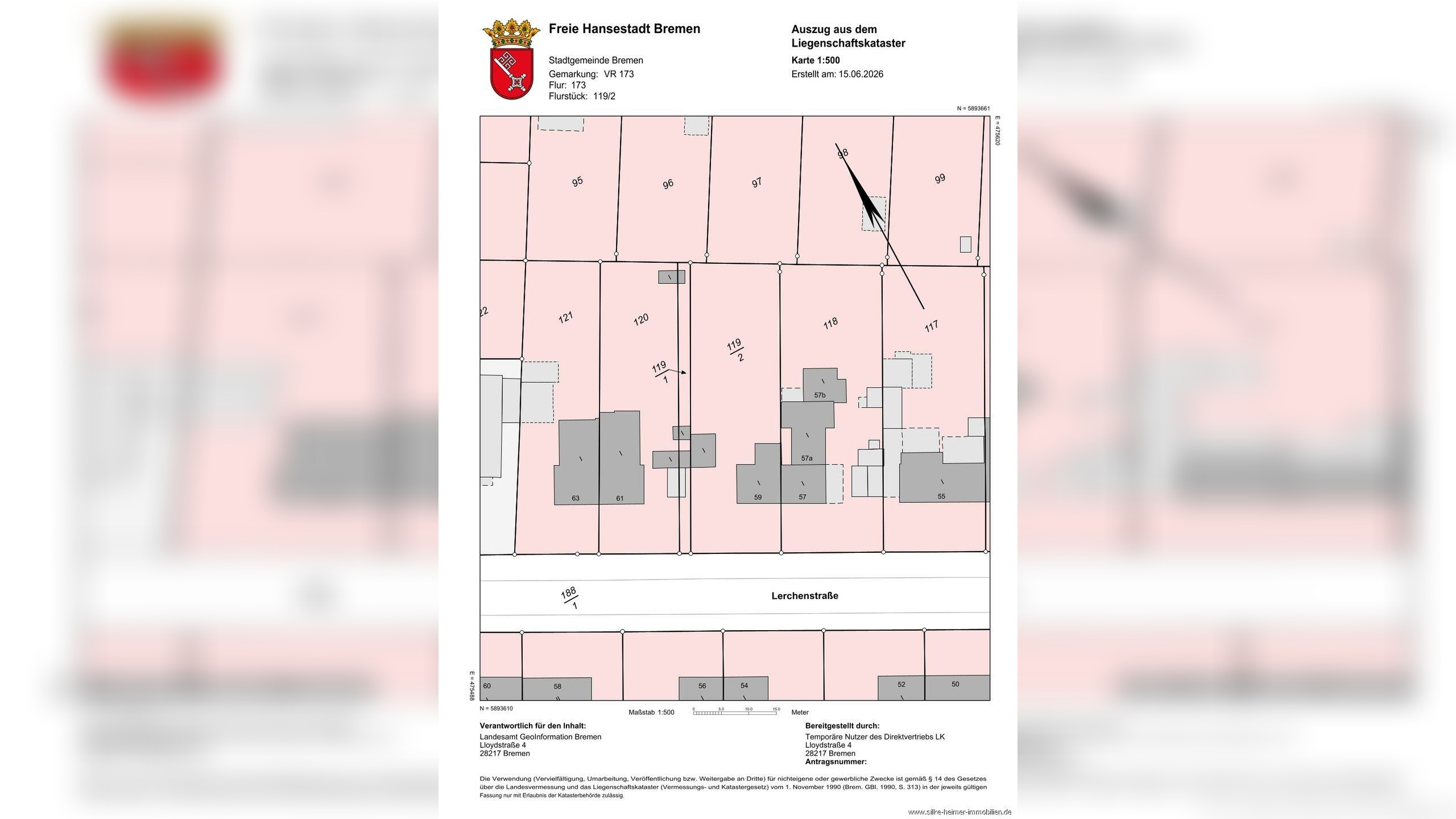 !! Seltene Gelegenheit: Baugrundstück mit Altbestand in begehrter Wohnlage !! – 28755 Bremen – Vorschaubild 10