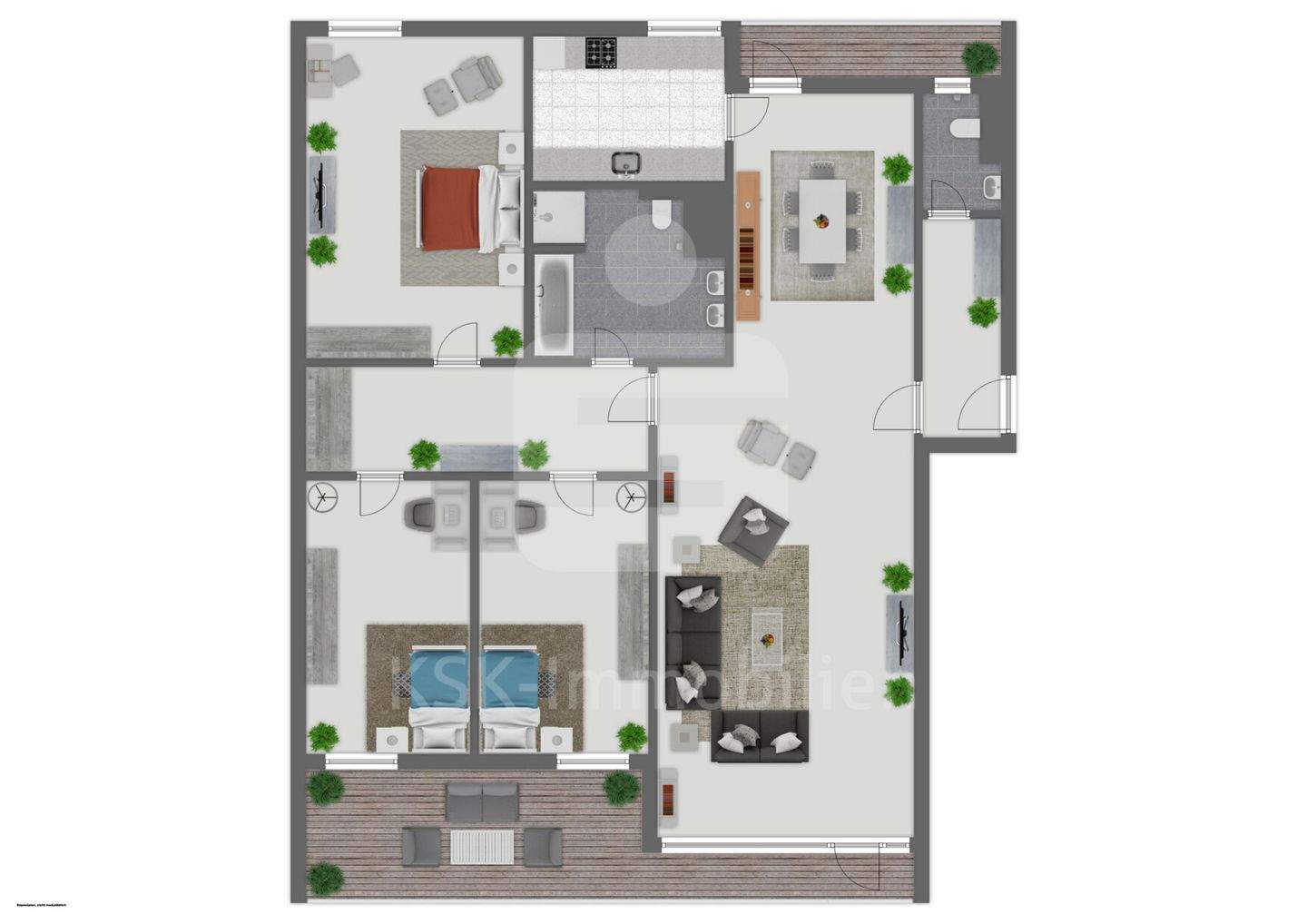 Moderne 4-Zimmer-Wohnung mit zwei Balkonen, TG-Stellplatz in zentraler Lage – Ideal für Familien – 50858 Köln – Vorschaubild 4