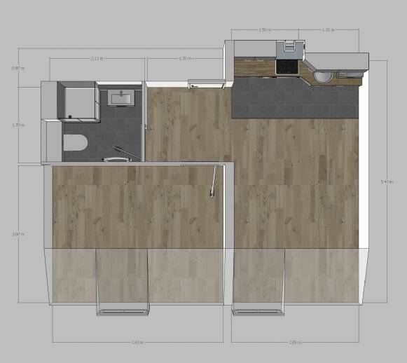 Bezugsfreie, provisionsfreie Dachgeschosswohnung mit TG-Stellplatz und EBK in München Riem – 81829 München – Vorschaubild 9