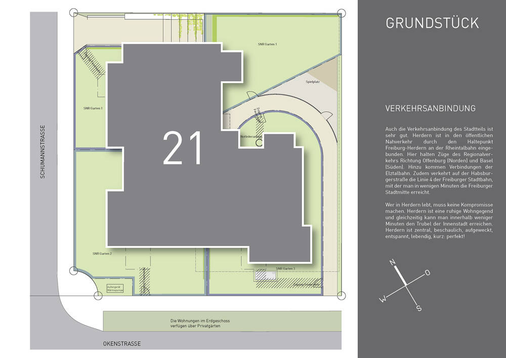 Exklusive 4-Zimmer-Wohnung mit Terrasse und Gartenanteil – 79104 Freiburg im Breisgau – Vorschaubild 3