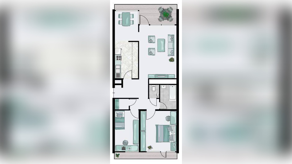 S-Asemwald: Vermietete 3,5-Zimmer-Wohnung mit schöner Aussicht ins Grüne – 70599 Stuttgart – Vorschaubild 4