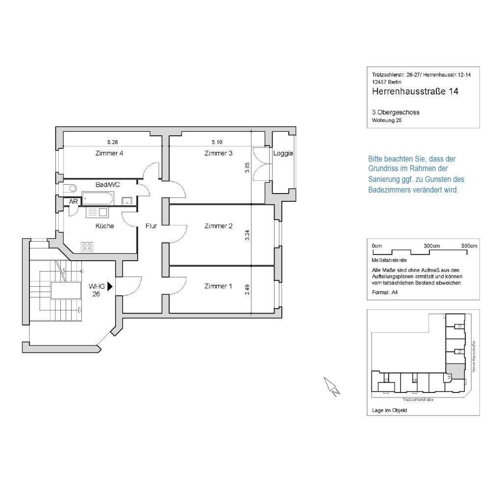 Wohntraum nach Sanierung – 4-Zimmer-Eigentumswohnung in Toplage von Berlin-Johannisthal – 12487 Berlin – Vorschaubild 3