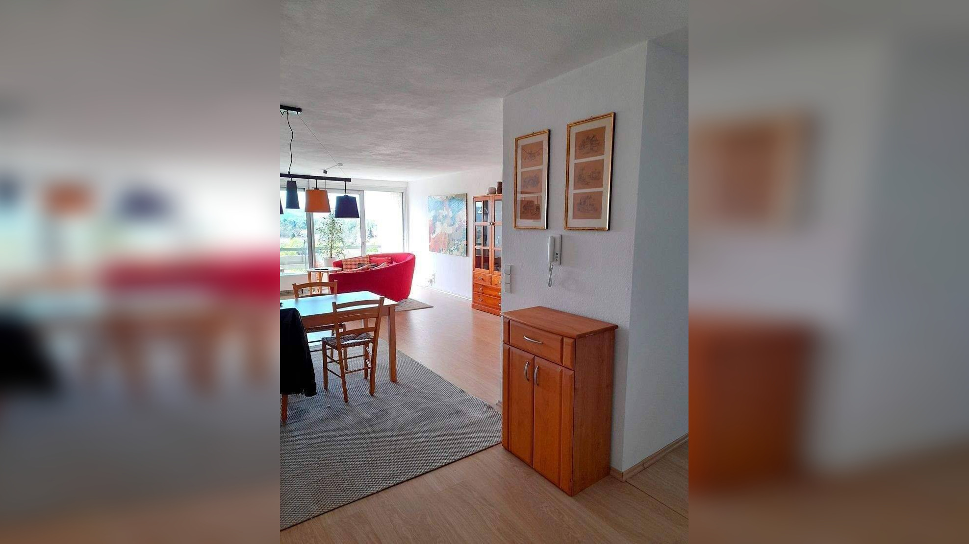 ***Fernblick zum Schwarzwald – lichtdurchflutete, altersgerechte 3- ZKBB, 90qm, 2 Balkone, TG-Platz, bezugsfrei!!*** – 76199 Karlsruhe – Vorschaubild 3