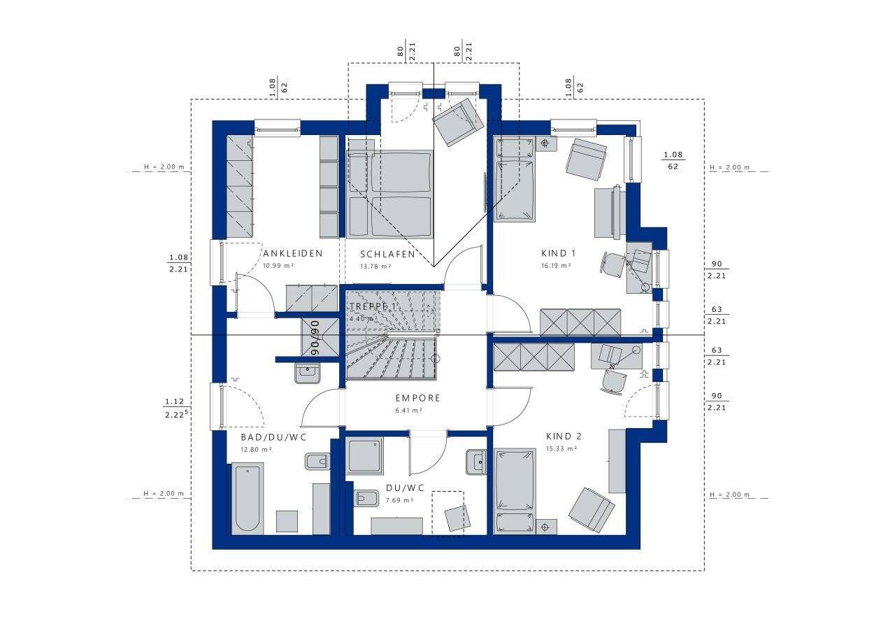 Raumwunder für Familien inkl. Grundstück – 26127 Oldenburg (Oldb) – Vorschaubild 3