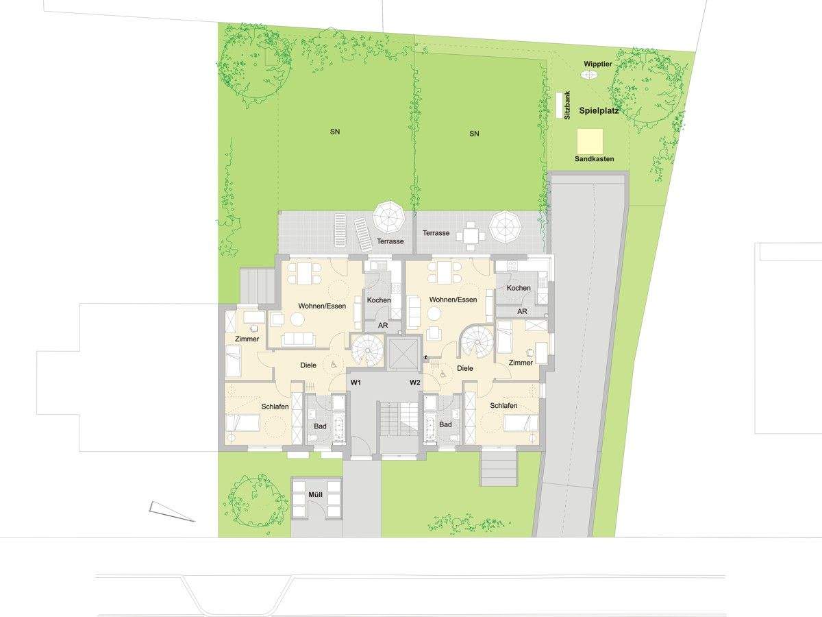 Letzte Einheit: 4-Zimmer-Maisonette-ETW inkl. Studio mit Süd-West-Dachterrasse in KFW 40 Standard! – Nürnberg – Vorschaubild 9