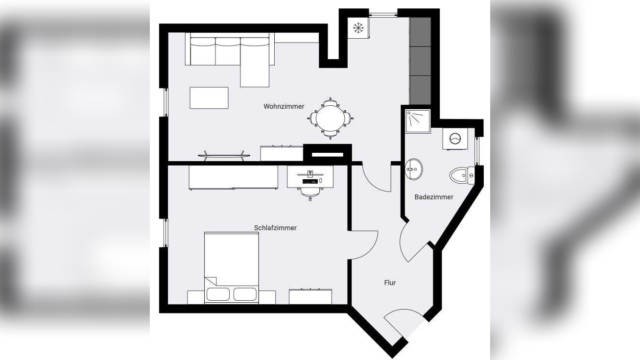 Gemütliche 2-Raum Wohnung im Erdgeschoss – 8056 Zwickau – Vorschaubild 3