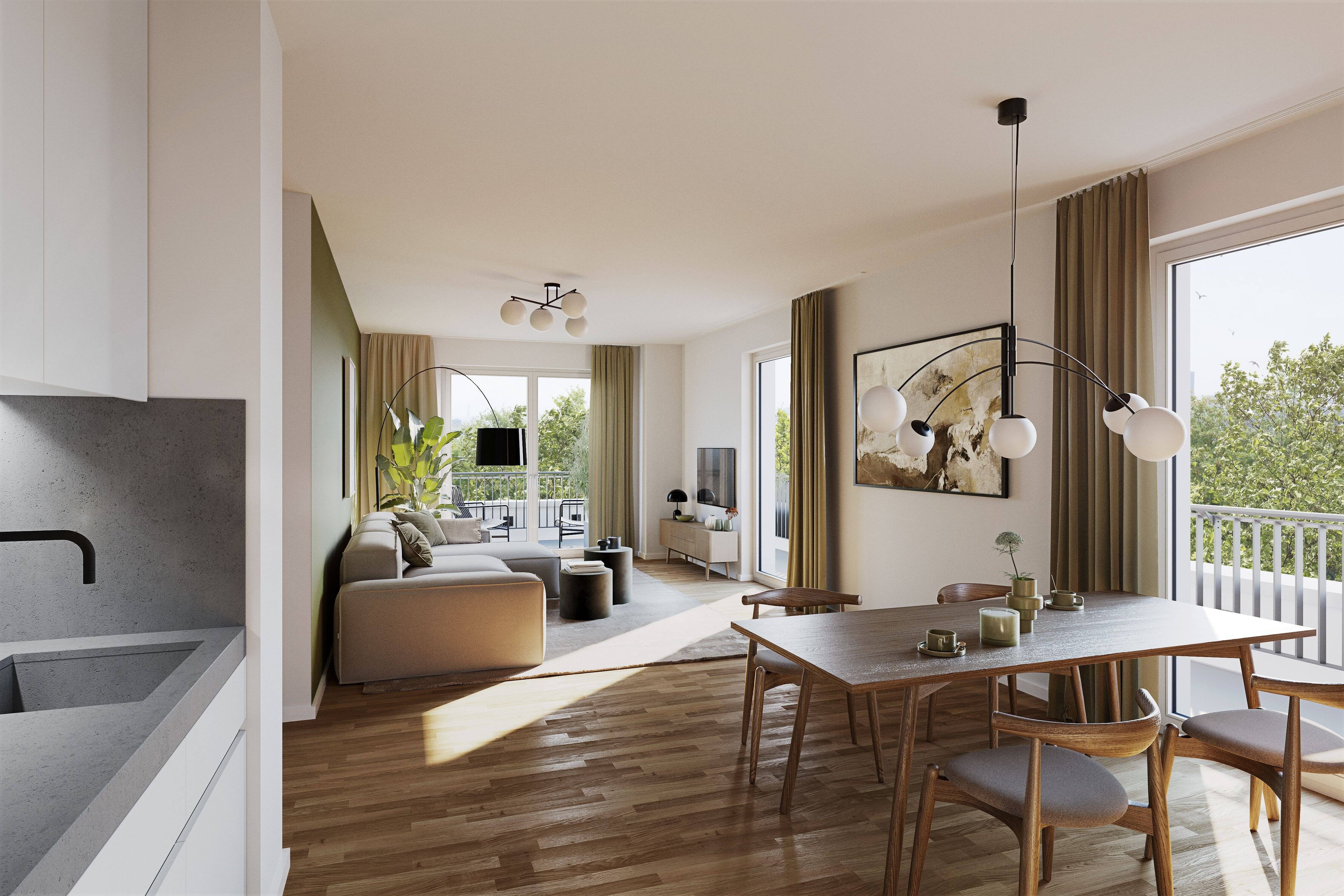 Großzügige 4-Zimmer-Wohnung mit drei Schlafzimmern und zwei Balkonen – 80937 München – Vorschaubild 6