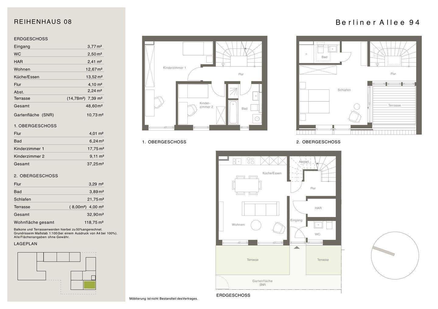 Erstbezug: Stadthaus mit Dachterrasse und Terrasse – 13088 Berlin – Vorschaubild 3