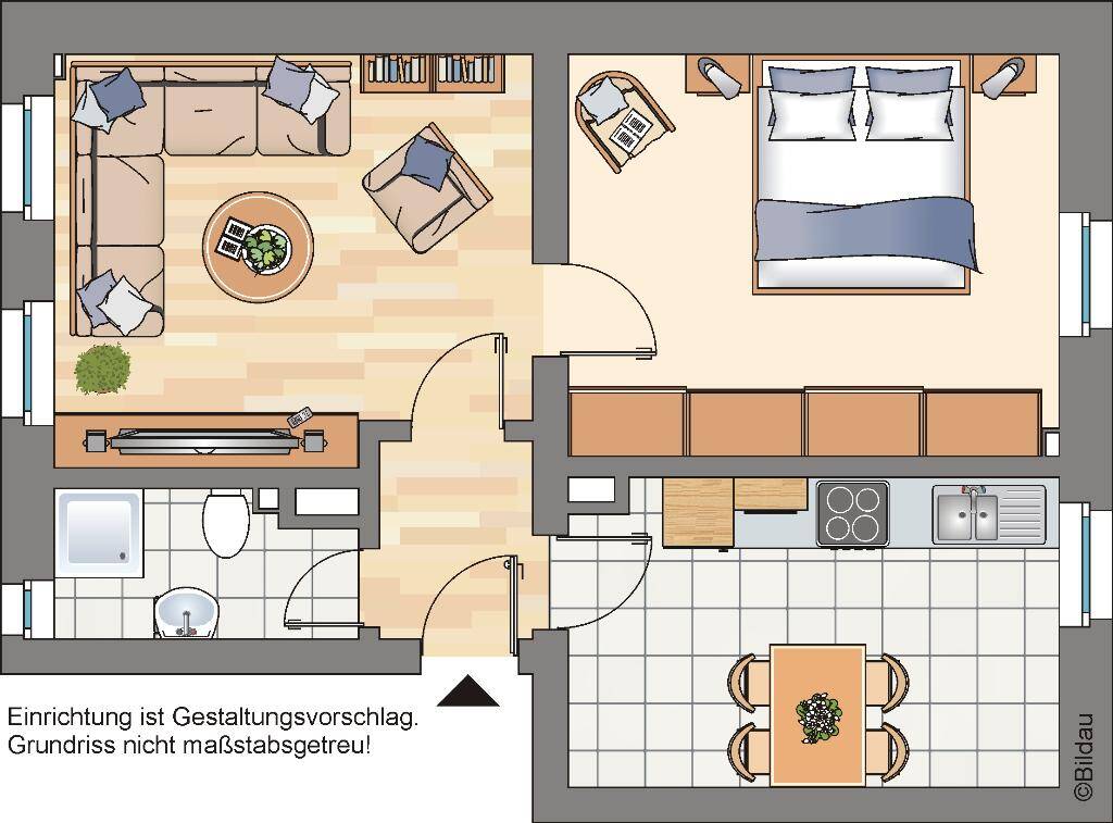 3-Zimmer-Wohnung in Gelsenkirchen Resser Mark inkl. neues Duschbad – 45892 Gelsenkirchen – Vorschaubild 3