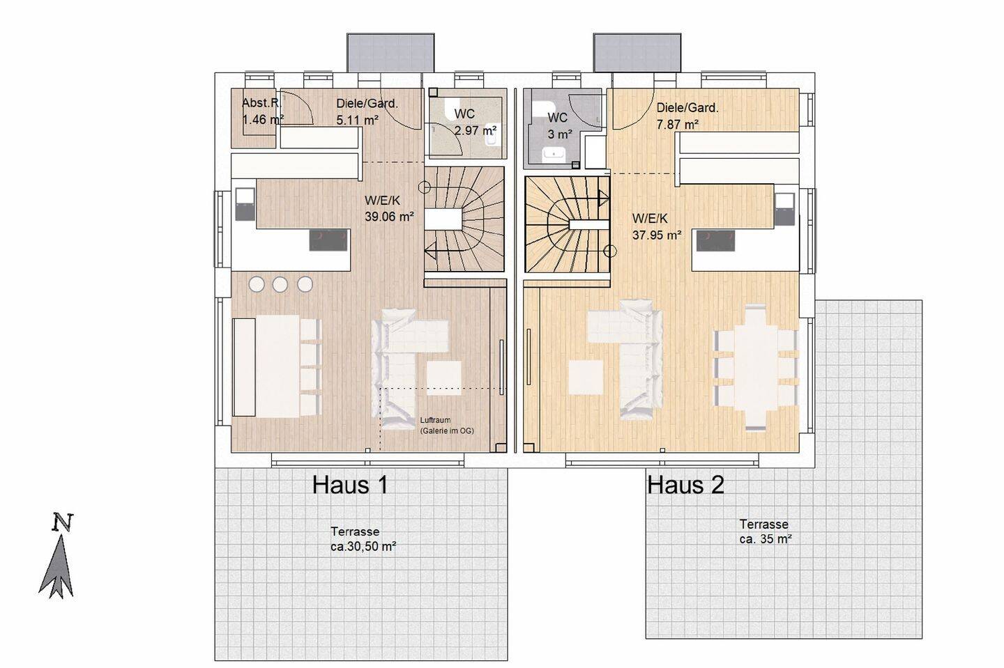 AIGNER – Familienglück im Neubau: Doppelhaushälfte mit Energieeffizienz A+ und Süd-/ Ostgarten – 81827 München – Vorschaubild 3