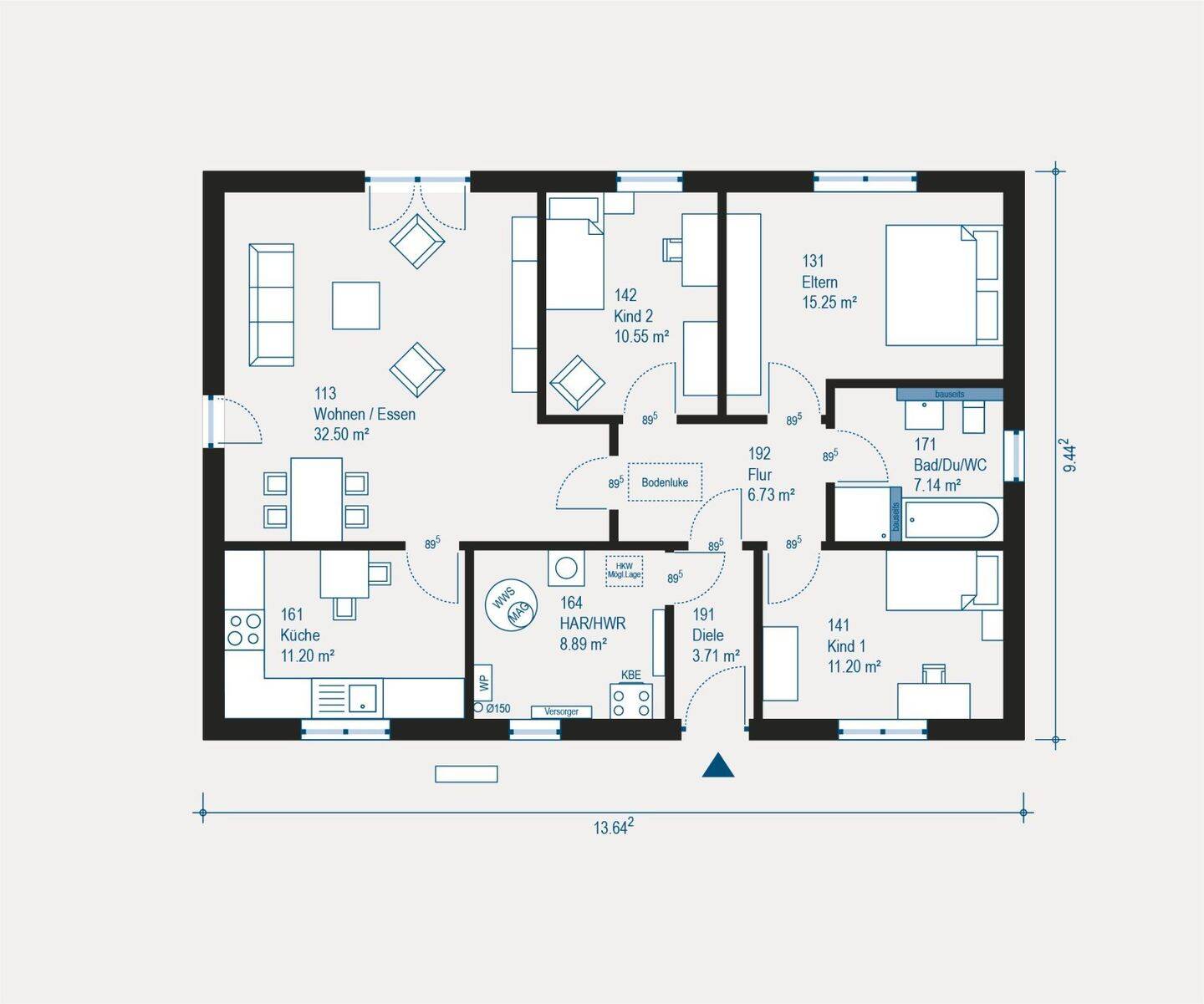 Individueller Traum-Bungalow in Paderborn – Maßgeschneiderter Komfort und Nachhaltigkeit vereint – 33100 Paderborn – Vorschaubild 3