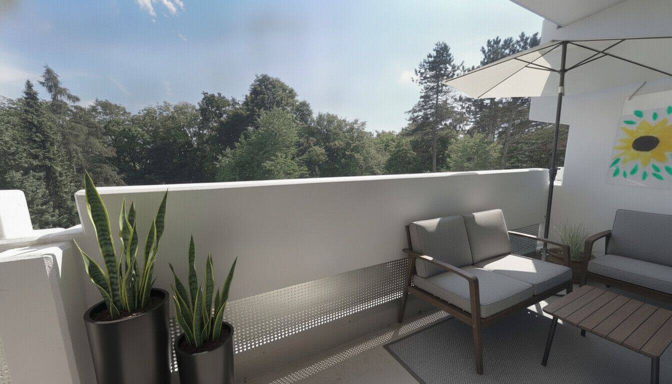 3-Zimmer-Wohnung im Münchner Süden mit attraktivem Grundriss, großem Balkon und Blick ins Grüne – 81379 München – Vorschaubild 3
