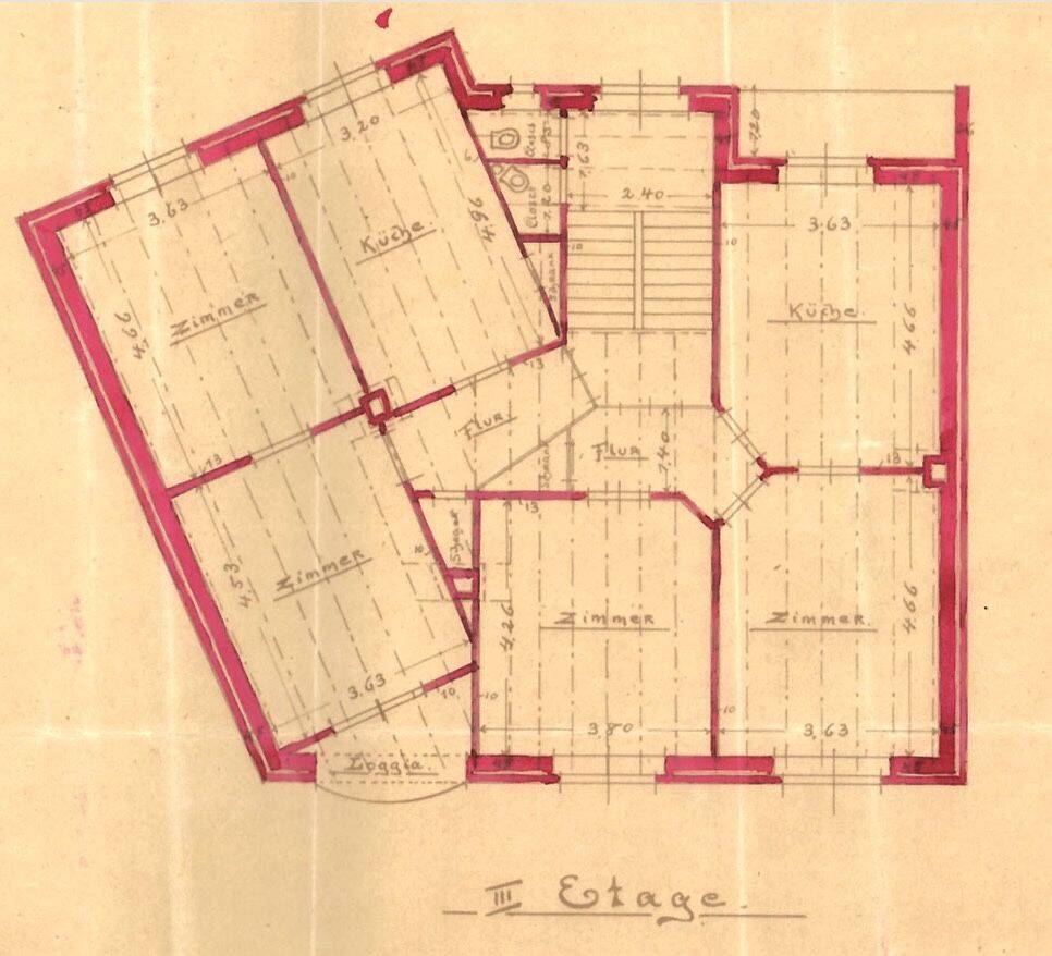2 Zimmer, KDB und sonniger Balkon am Stadtpark im Altbau – 42853 Remscheid – Vorschaubild 4