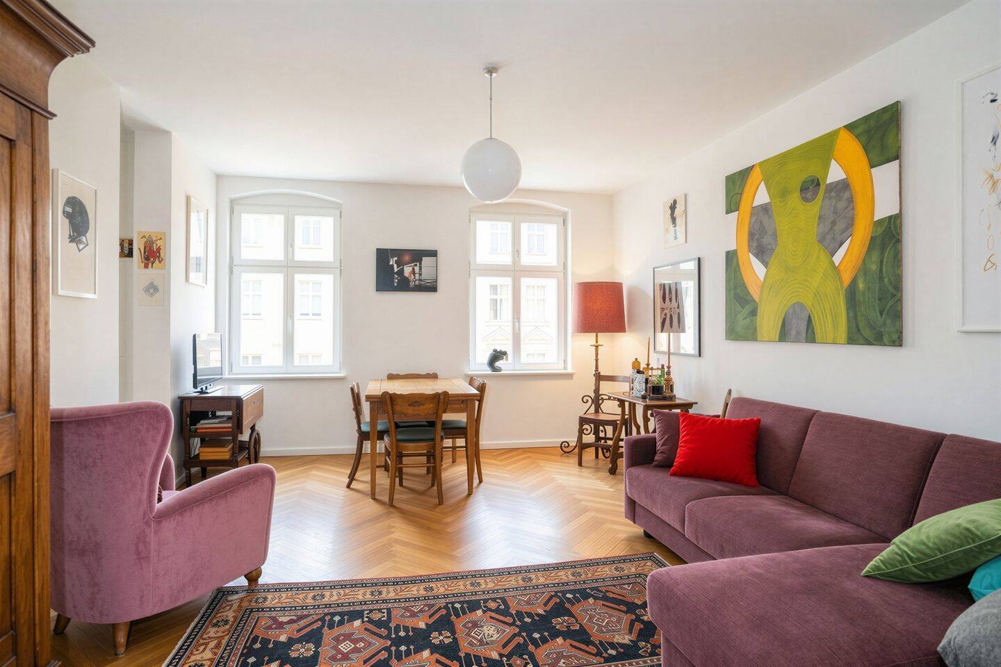 Altbau-Traum im Stephankiez: 3-Zimmer, Balkon, Fußbodenheizung – 4.OG – 10559 Berlin – Vorschaubild 3