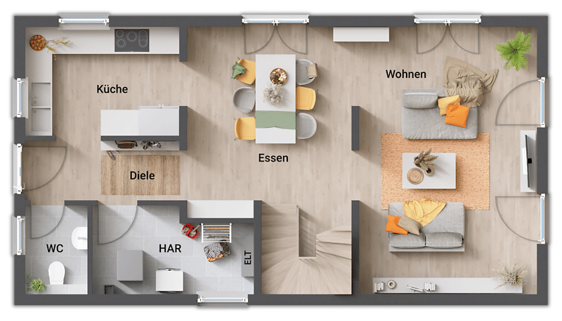 Das flexible Haus für schmale Grundstücke! – 76549 Hügelsheim – Vorschaubild 3