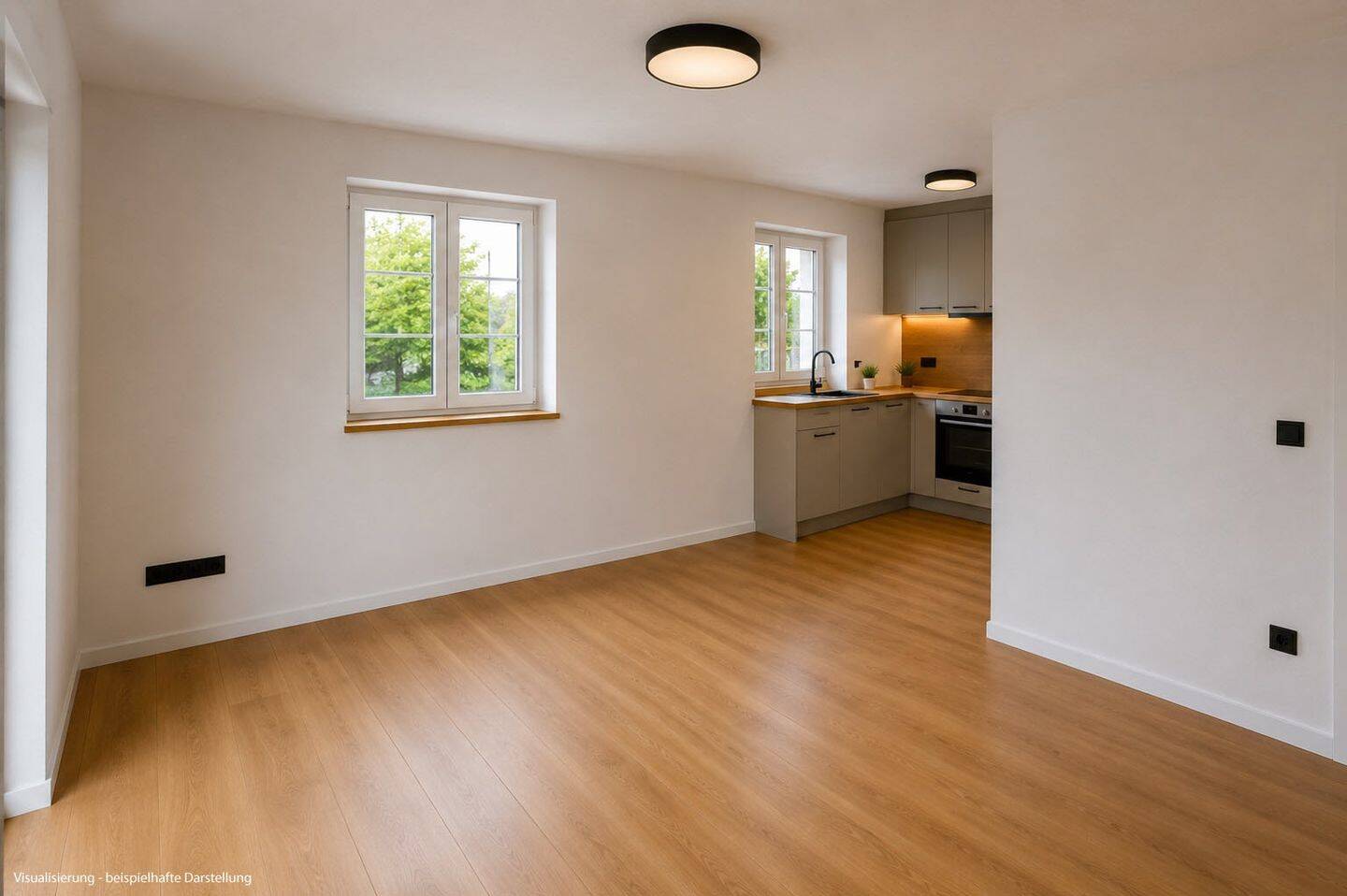 AIGNER – Sonnige 2-Zimmer Gartenwohnung mit Balkon und schönem Süd-West-Garten – 80689 München – Vorschaubild 3