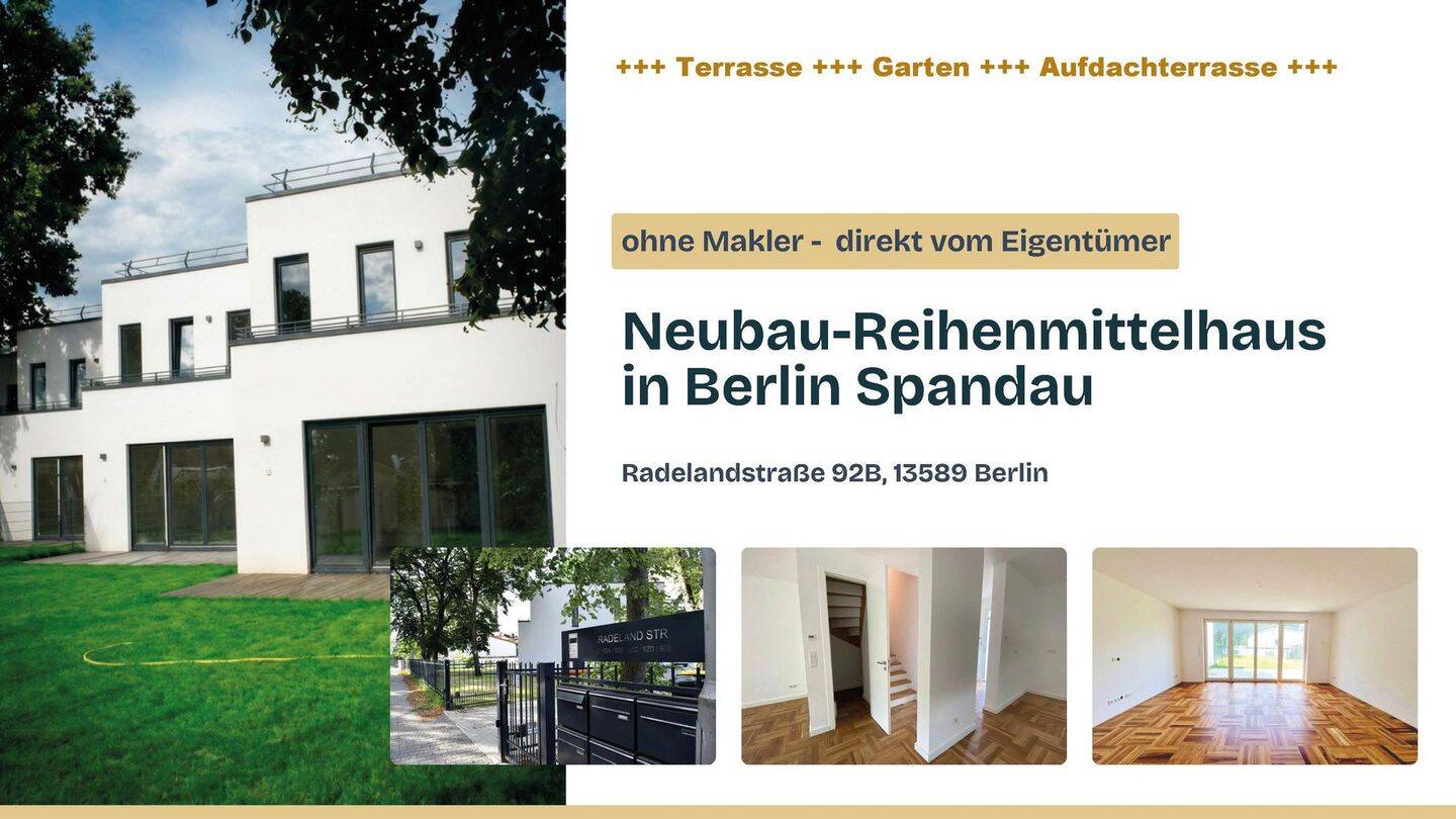 Modernes Reihenhaus mit Garten und Dachterrasse – ohne Makler! – 13589 Berlin – Vorschaubild 3