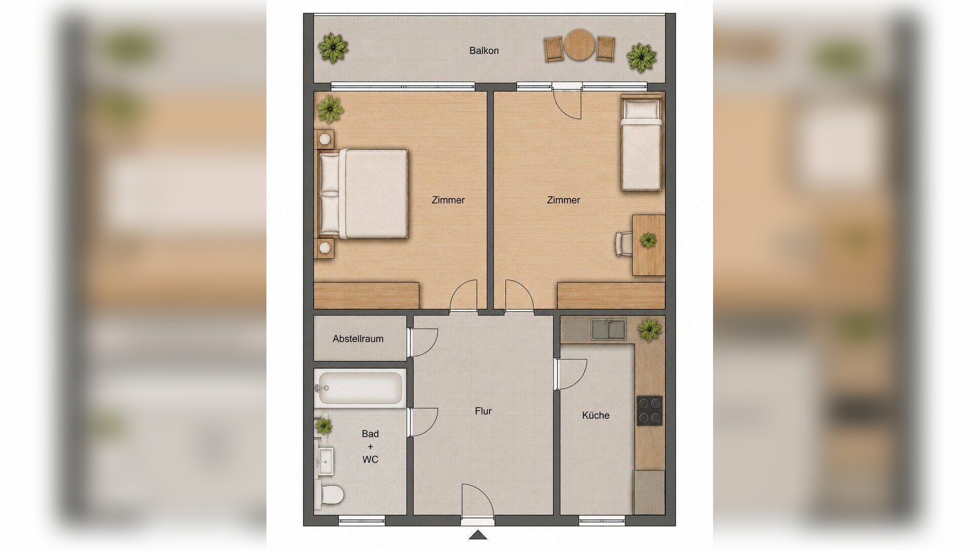 2 Zi Wohnung Heumaden – 70619 Stuttgart – Vorschaubild 3