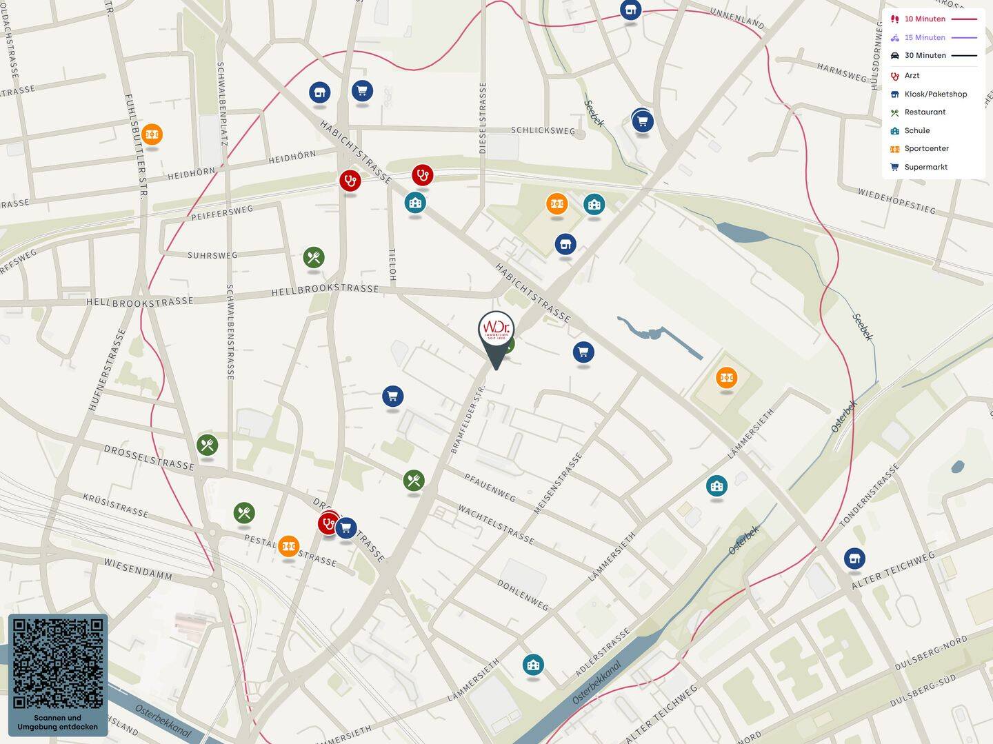 Charmante 3 Zimmer Wohnung zur Miete in Barmbek – Wentzel Dr. – 22305 Hamburg – Vorschaubild 3